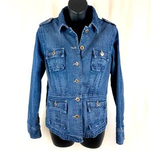 Motto unique MOTO style Jean Jacket, Size Small